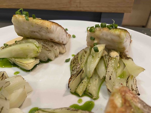 Дикий сибас с фенхелем