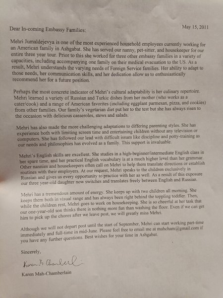 12.2008- 07.2011 няня .семья американских дипломатов. Двое детей.девочка 2 года и мальчик новорожденный. Семья вегатарианцы. Воспитание методикой Монтессори. Прогулки,развивающие игры, чтение, лепка, рисование, кормление.