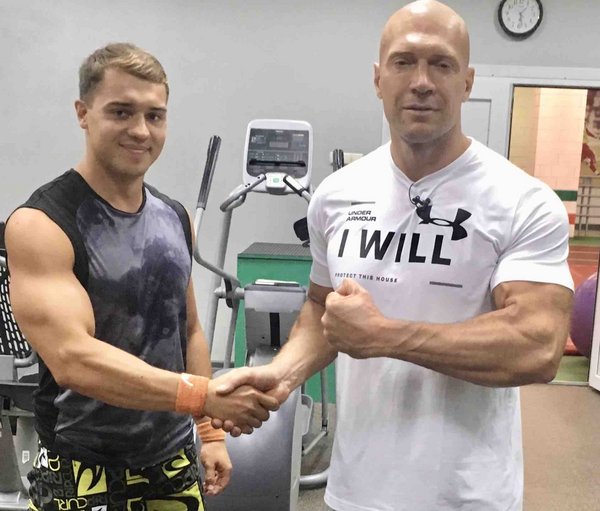 Совместная тренировка с Денисом Семенихиным