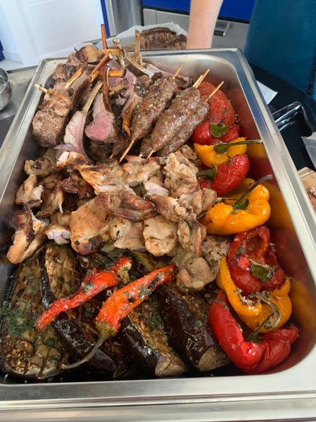 Мясное ассорти на гриле.