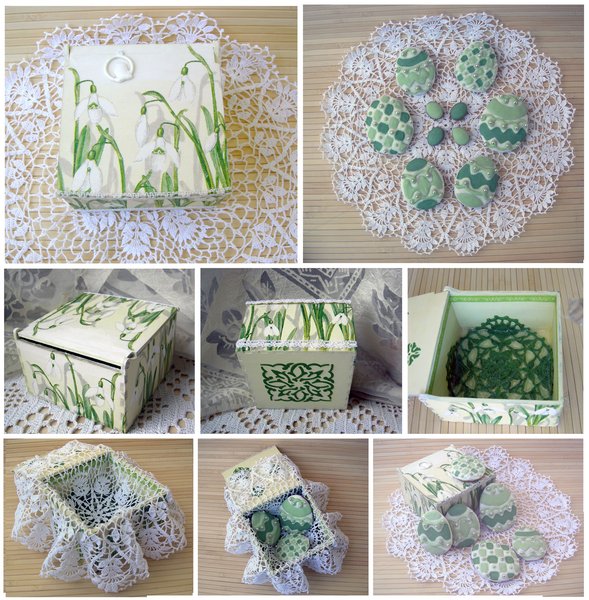 Для работы с детьми. Комплексный, выдержанный в едином стиле подарок к Пасхе. Декупаж, декорирование, вязание, выпечка и роспись имбирных пряников.