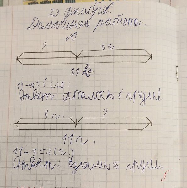 Все решения были устными. Мне важно, чтобы ребёнок решал и выполнял задания самостоятельно. Моя помощь была исключительно в наводящих вопросах, с помощью чего развивалось логическое мышление ребенка.